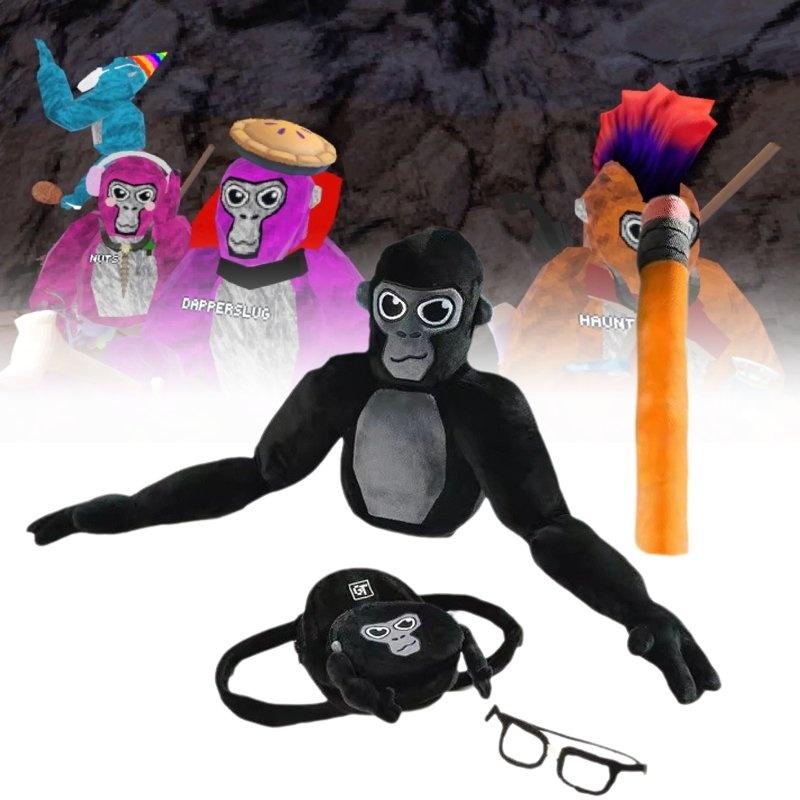 Gorilla Game Tag Plush Toy Pen Glasses Backpack Pillow Room Gift Decoration