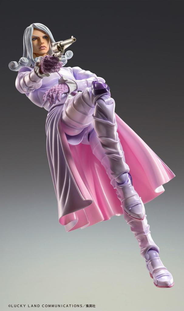 Medicos Entertainment Super Action Statue Valentine from Bizarre Adventure Part Steel Ball Approximately 150mm and POM Painted Movable Figure "Funny