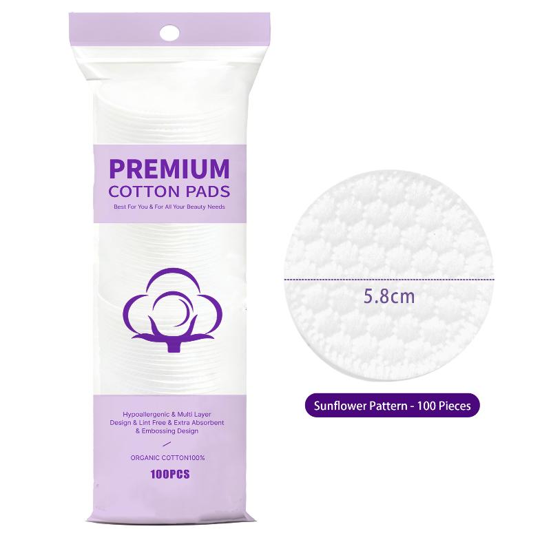 Einweg Make-up Wattepads 100/120 Stück Weich Rund Dreilagig Gesichtsreinigungstücher Make-up Entferner Kosmetik Reinigung
