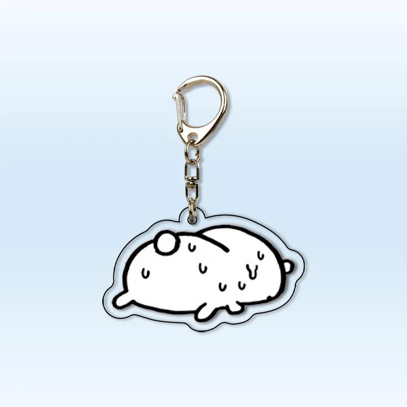 Cute JOKE BEAR AND FRIENDS Expression Acrylic Keychain Student Small Gift Decoration Creative Fun Small Pendant Toys Gift