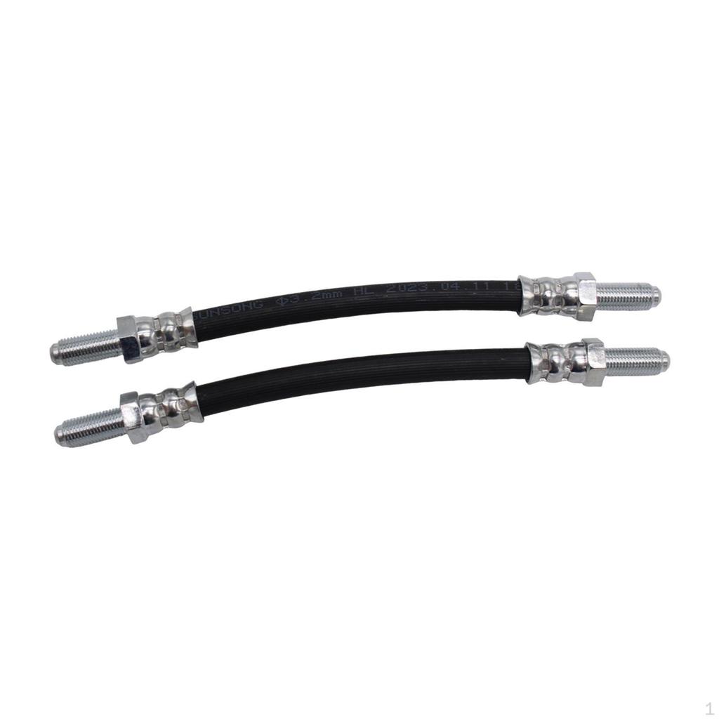 2 Pieces Car Rear Brake Hoses Rubber Gbh250 High Reliability Sturdy Replaces Auto Accessories Easy