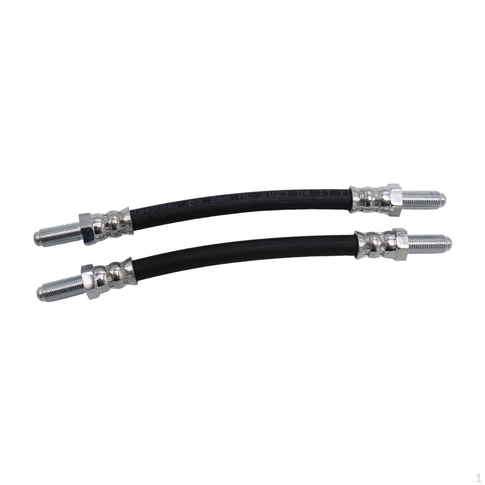 

2 Pieces Car Rear Brake Hoses Rubber Gbh250 High Reliability Sturdy Replaces Auto Accessories Easy