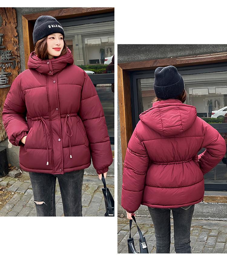 Women’s Short Detachable Hood Windproof Thicken Warm Winter Jacket