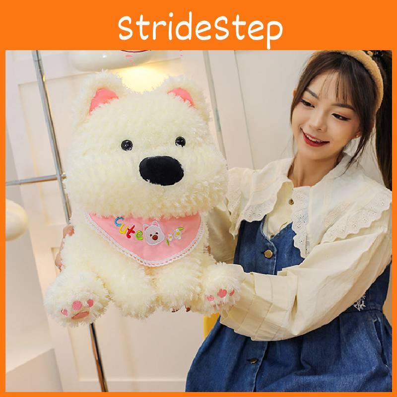 Highland Scarf West White Terrier Plush Toys Cartoon Animals Fill Doll Xmas Gift