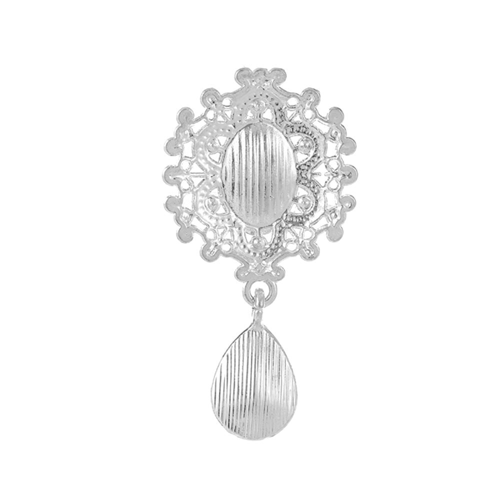 Droplets Sparkling Crystal Garment Decorative Scrapbooking Alloy Rhinestone Pendant Sewing Button