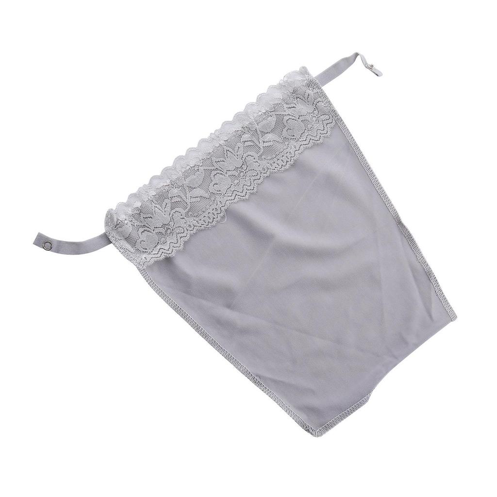 Lace Strapless Modesty Tube Top with Nipple Covers