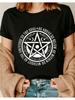 Pagan Pentagram As Above So Below As Universe So The Soul T-Shirt T-Shirt 0000 Linksi0 Crew Neck Short Sleeved Top, Suit