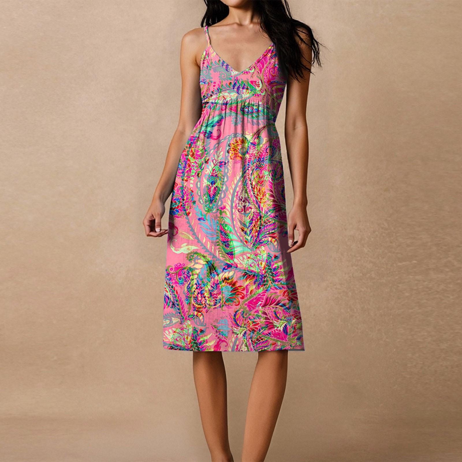 

Женский сарафан на тонких бретелях, с открытой спиной, с бантом, свободный, повседневный, пляжный, для отпуска, с цветочным принтом L