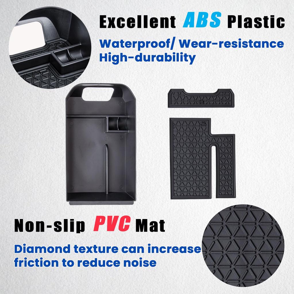 Neepiar Center Console Organizer Tray and Armrest Storage Box for Toyota RAV4 2025 2024 2023 2022 2021 2020 Insert Secondary Storage Box Accessories