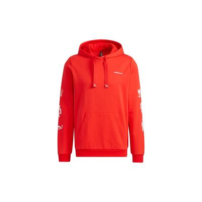 adidas Neo Artist Print Sweat Hoodie Men Tops Red GL8084