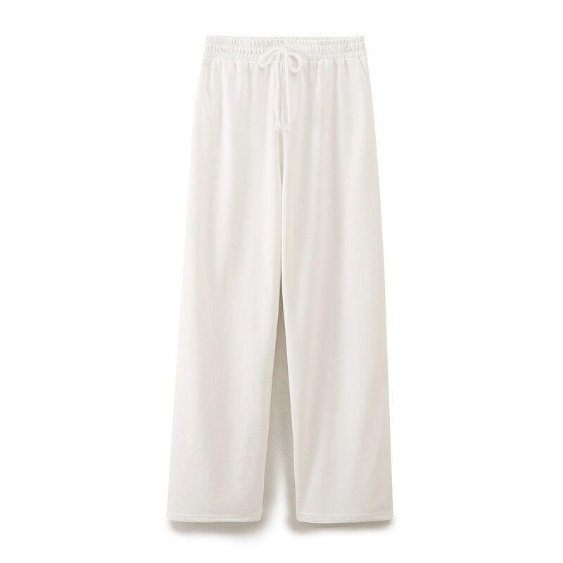 Fashion Style Spring Pure Color Minimalist Double-Sided Cloth Short Sleeve