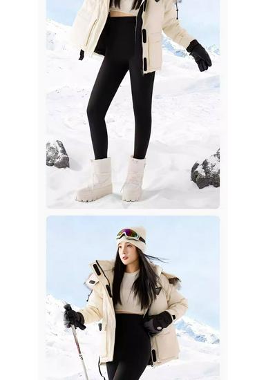 Women's Thickened Yoga Shark Pants - Winter 2025 Hip-Lifting Coffee Color Outerwear