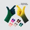 Thick Winter Gloves Fingertip Openings All Finger Gloves New Knit Gloves  For Women Men