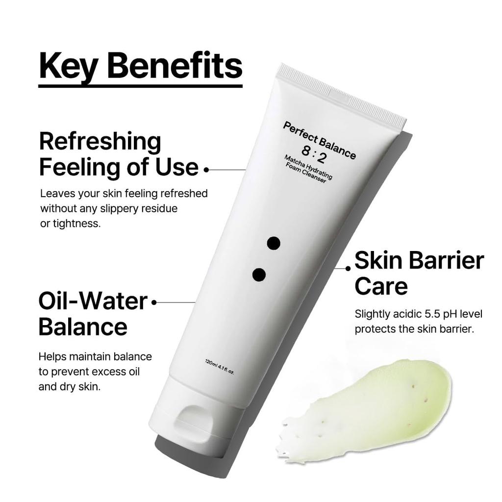 B Lab Matcha Hydrating Foam Cleanser 120ml 4.06oz Facial Cleansing Foam