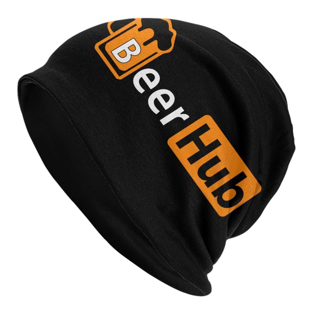 Funny Beer Design Skullies Beanies Caps Unisex Winter Warm Knit Hat Women Unisex Adult Alcohol Lover Bonnet Hats Outdoor Ski Cap