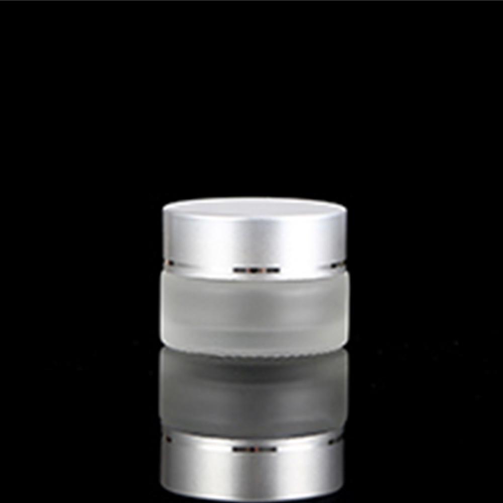 Frosted Glass 5g/10g/15g/20g/30g/50g/100g Empty Cosmetic Makeup Jar Pots Sample Bottles Eyeshadow Cream Lip Balm Container