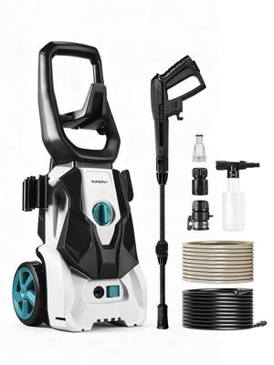 High-Pressure Car Washer – Dual Water Intake (Self-Priming + Faucet) + All-in-One 0–180° Nozzle + Rich Foam Spray + 3-Axis Metal Pump