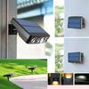 Solar Sensor Wall Light Waterproof Garden Decor With Rgb And Warm White Led For Outdoor Yard