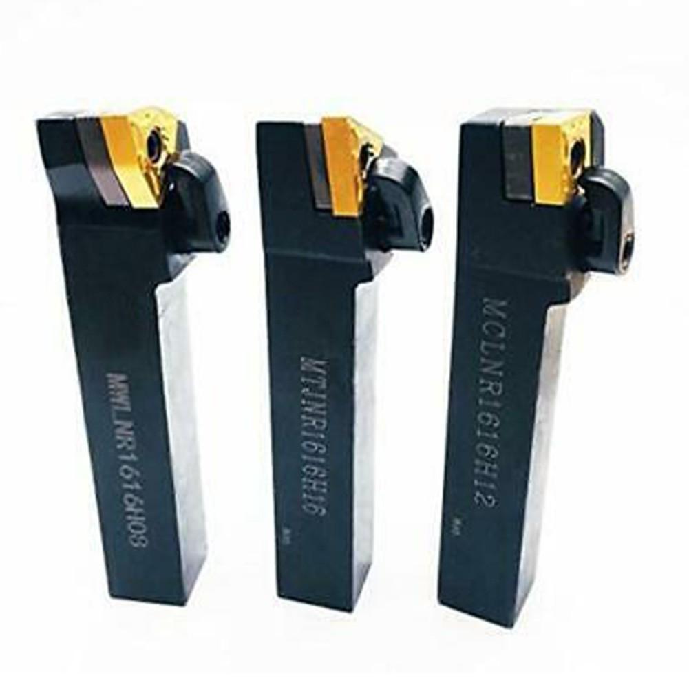 3 Stück 5/8" CNC Drehmaschine Excircle Indexierbarer Hartmetall Drehmeißelhalter Bit Set