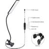 Vansuny Clip On Light LED Desk Lamp with Eye-Caring LED Light and Metal Clip, 11 Level Brightness 3 Color Modes, Power by USB Port 5W Flexible