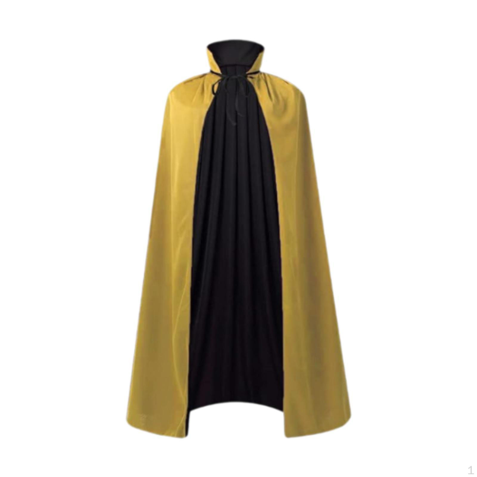 

Хэллоуин Плащ Дьявол Средневековый для Клубной Фотосъемки Реквизит Маскарадный Костюм Yellow 90 cm