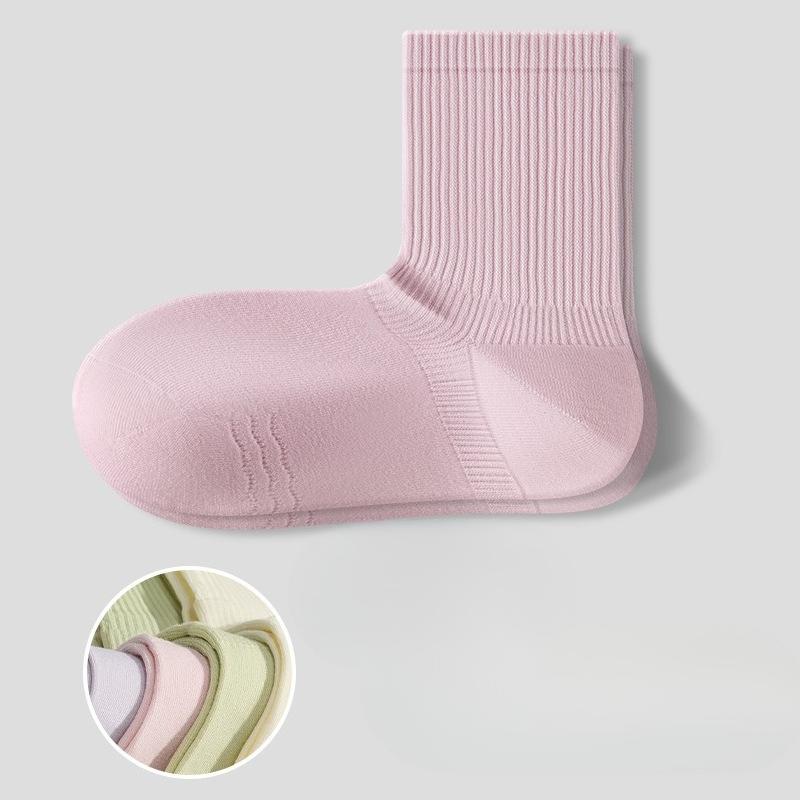 Women's Summer Thin Cotton Sweat Absorbing Deodorizing Breathable Boneless Cotton Socks