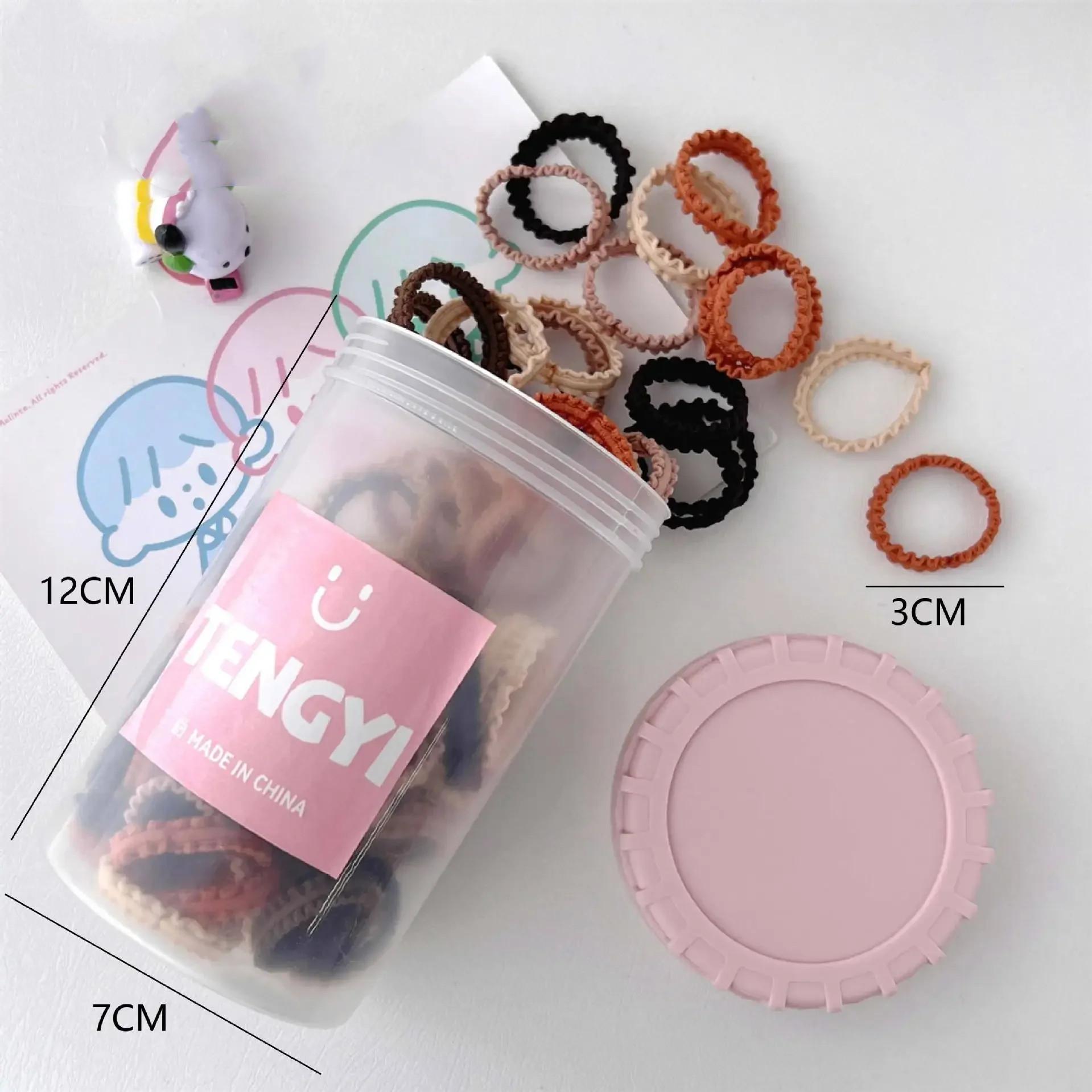 Красочные эластичные ленты для волос для девочек, консервированная кружевная веревка для волос, высокая эластичность, эластичная кружевная веревка, детская повязка на голову с хвостиком, не повреждает волосы