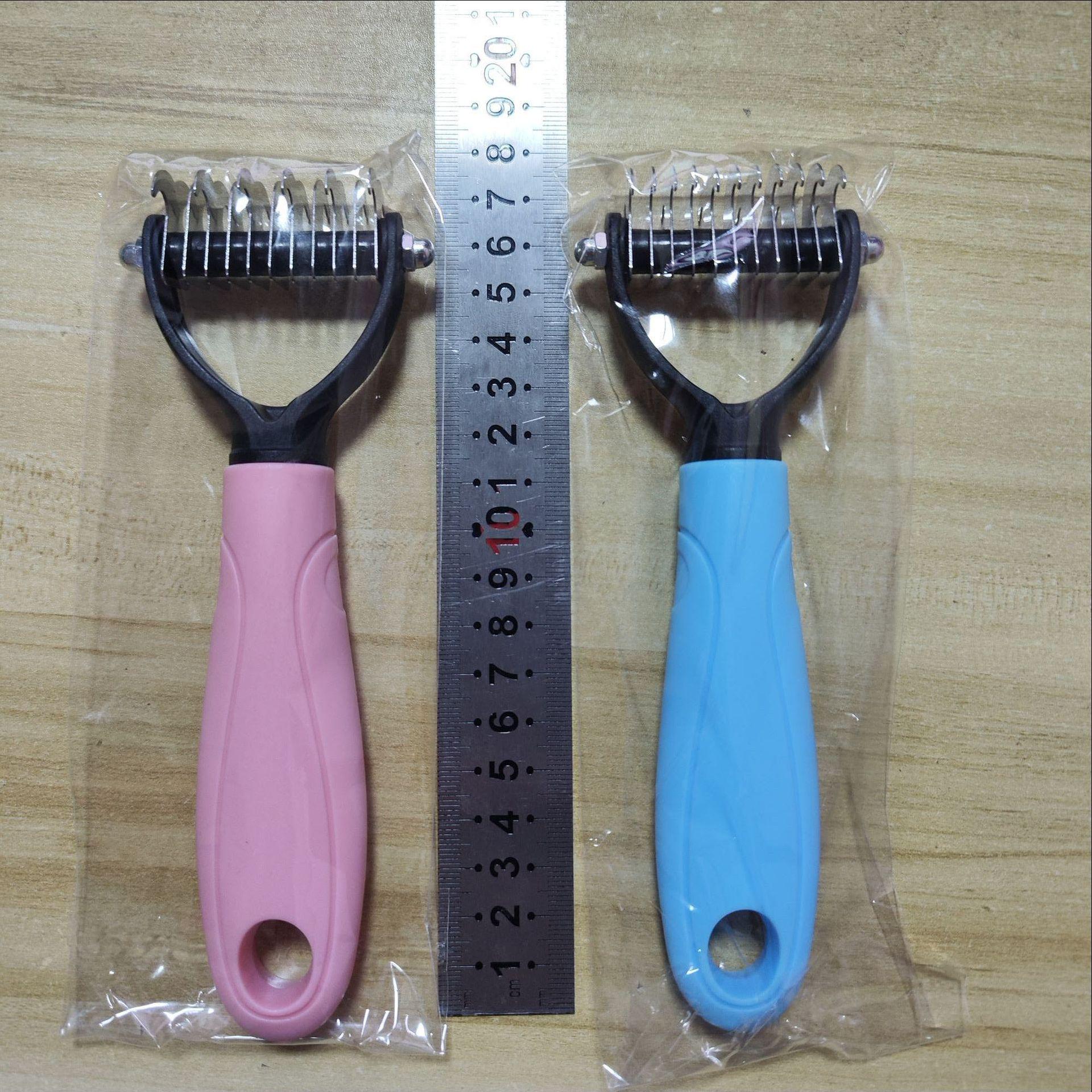 

Golden Retriever & Cat Hair Knot Remover Comb - Shedding & Mat Cleaning Tool