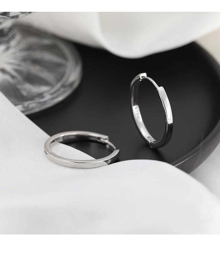 Korean Style Geometric Circle Earrings: Elegant, Versatile Ear Jewelry for Women and Students