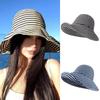 Lightweight Stripe Fisherman Hat Breathable Summer Hats New Sun Hats  Outdoor Mountaineering