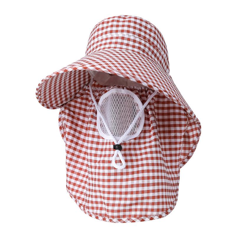 Tea picking hat female summer outdoor work full face dust protection neck cycling breathable mask big edge sun protection sun hat