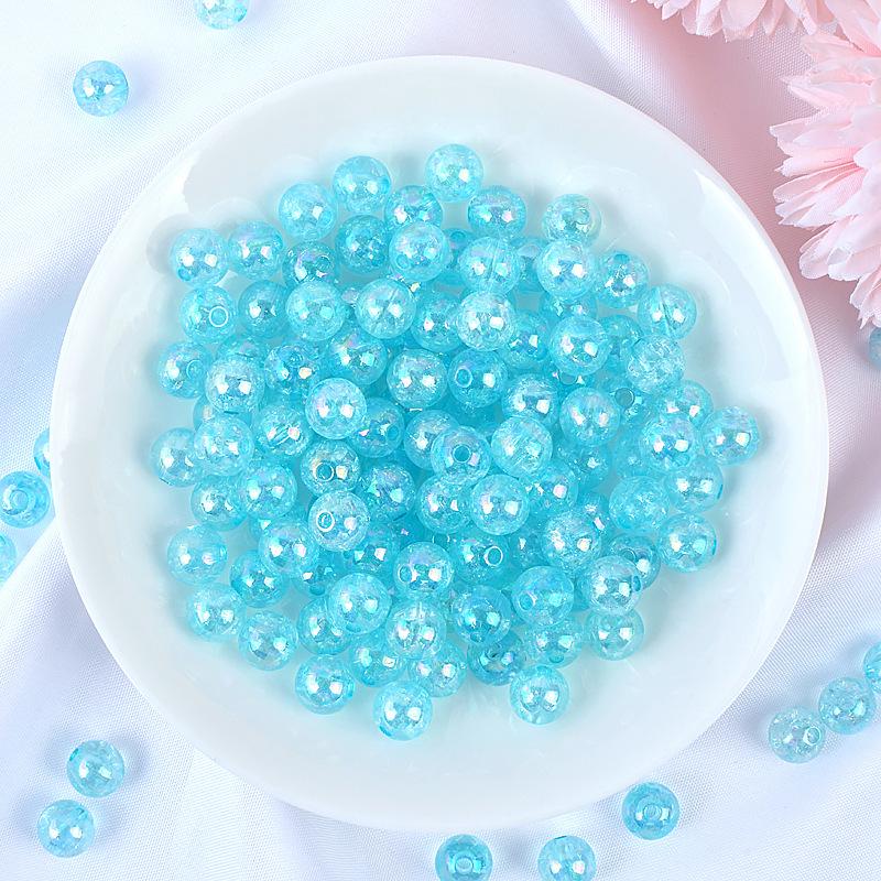 Acrylic Solid Color Round Beads for DIY Jewelry Bracelet Making