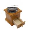 Manual Espresso Coffee Bean Grinder - Vintage Crude Wood Style Coffee Grinders Ceramic Grinding Core With Coffee Spoon