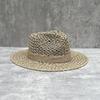 French Vintage Panama Straw Hat Saltwater Straw Top Hat Men'S And Women'S Sunscreen Beach Sun Hat
