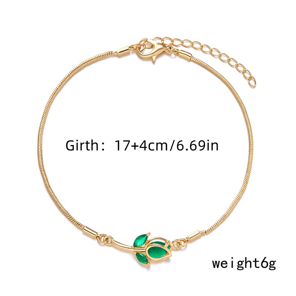 Koreanische Leichte Luxus Tulpenblumen Armbänder Für Frauen Elegante Bunte Emaille Florale Handgelenkketten Armband Hochzeit Party Schmuck