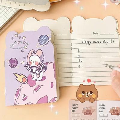 10pcs/pack Notebooks Mini Notepad Lined Paper Cartoon NoteBook Kawaii Notebook  Office Supplies