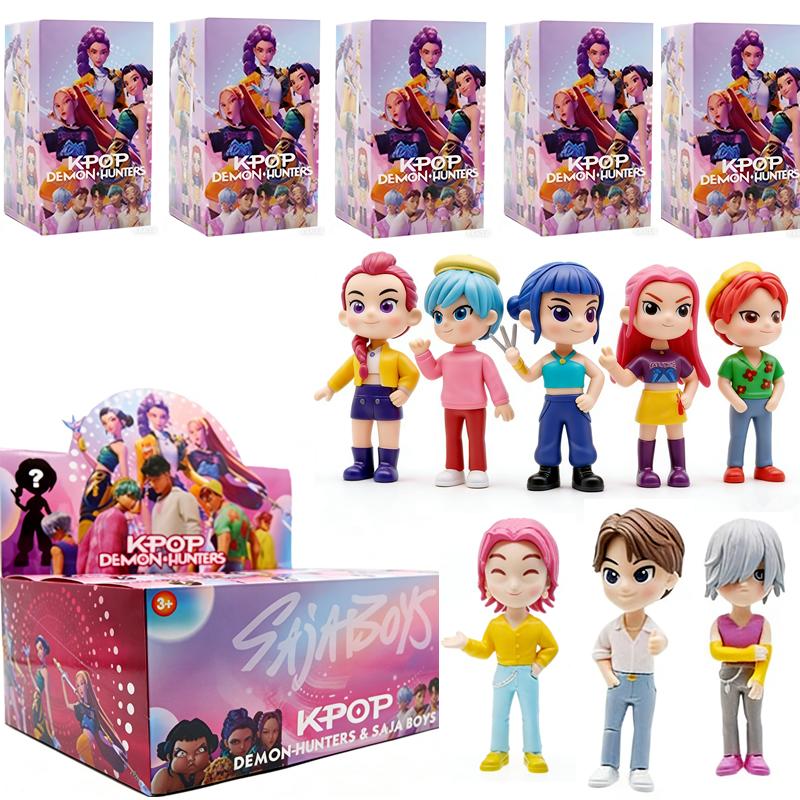 Yiran Toy 1 Boys 2026 Kpop Demon Hunters Blind Box Huntrix Saja Rumi Mira Zoey Derpy Tiger Action Model Model Doll Plaything Mystery Decor Gift