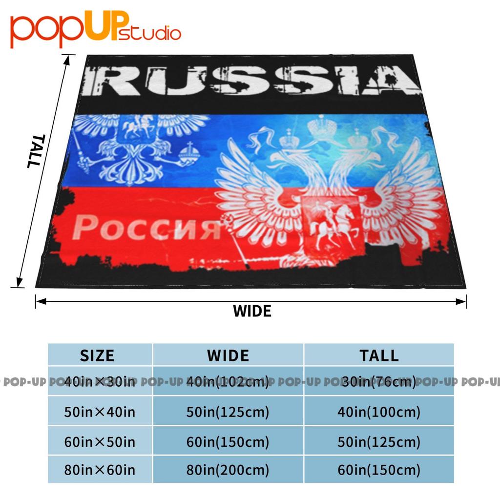 Russia Flag Design Ultra-Soft Blanket Quilt Winter Sofa Cover Bed Covers