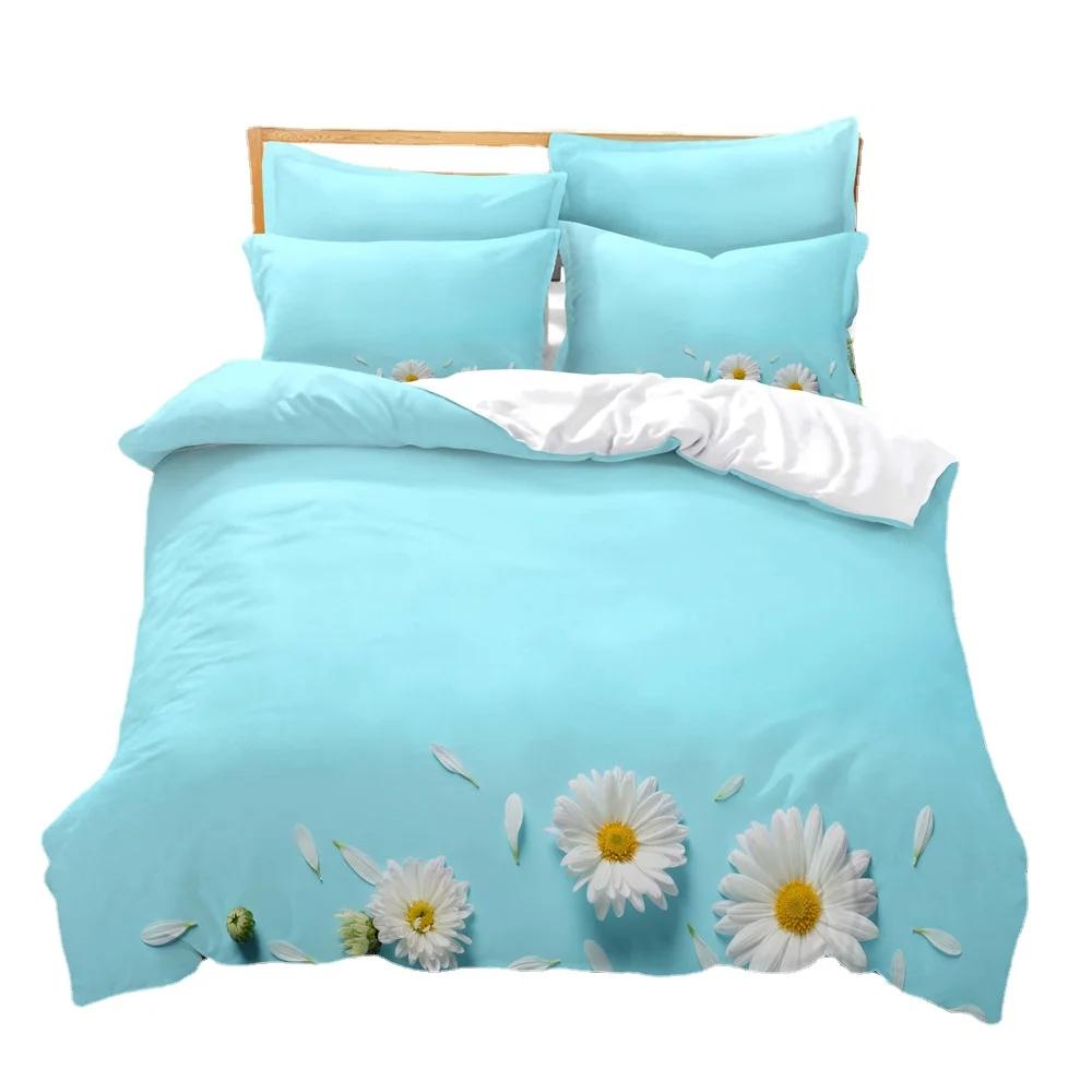 Happy Spring Light Bedroom Set Bedding Duvet Covers Pillowcase Ropa De Cama Bedclothes US Queen 228x228cm Bed Set Queen Size