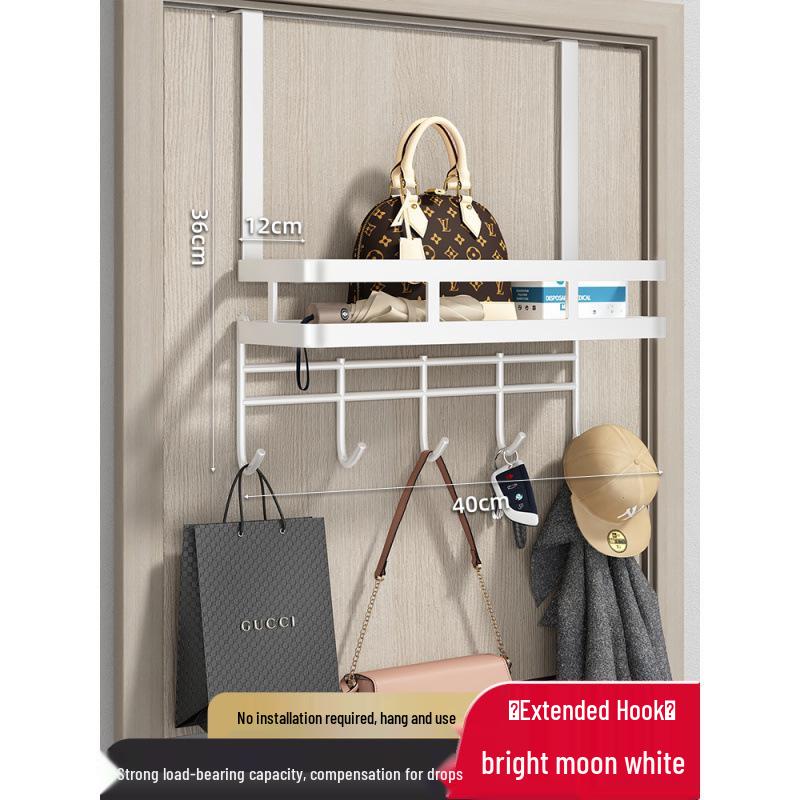 Adhesive No-Drill Door Hook Rack for Clothes