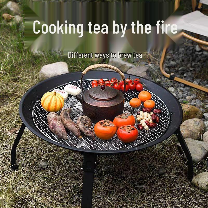 Portable Outdoor Charcoal Stove for Tea & BBQ