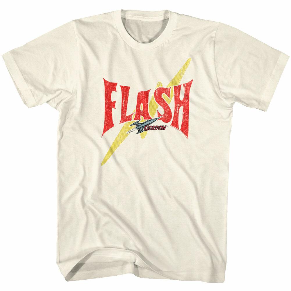 Flash Gordon Classic 80 Movie Red Logo Yellow Bolt Men T Shirt M