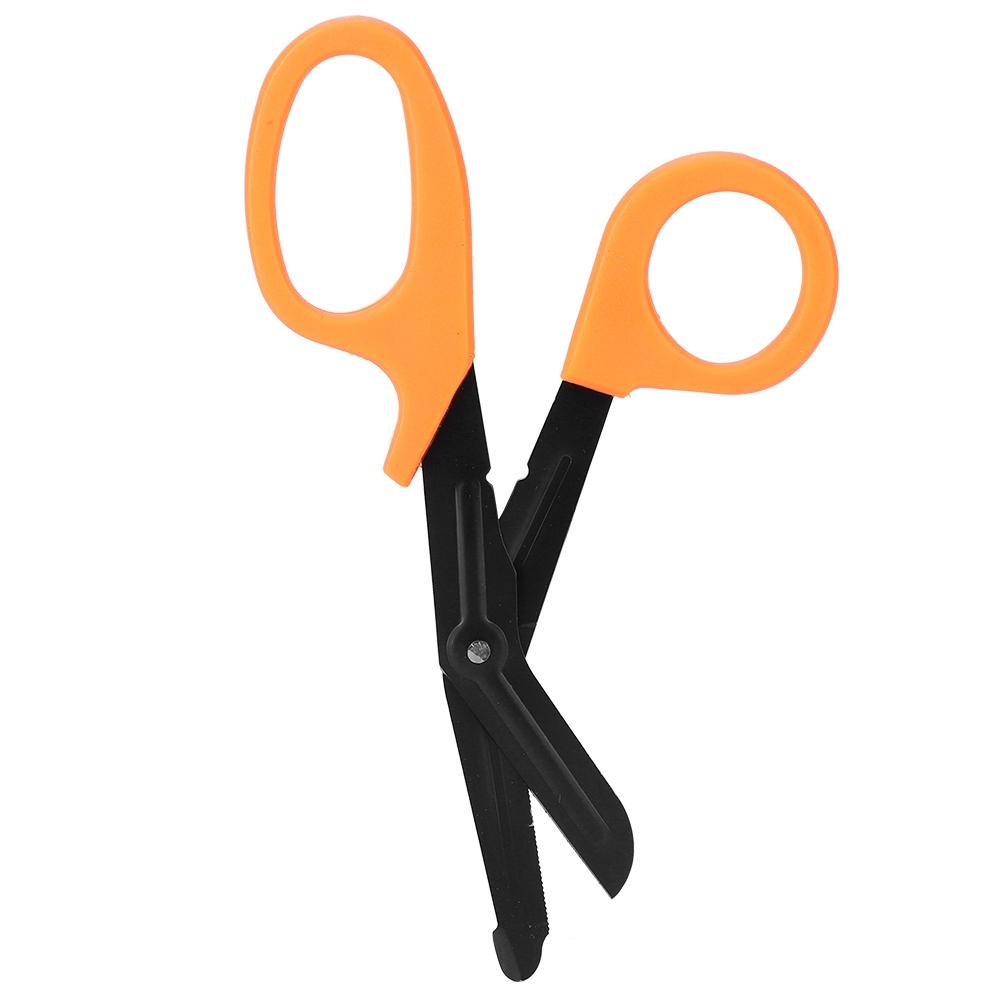 

Ножницы для оказания первой помощи при травмах из нержавеющей стали для оказания экстренной помощи военным спасателям (оранжевый)