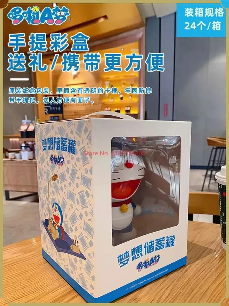 Large Size Doraemon Action Figures Toys Anime Kawaii Piggy Bank Pvc Figurines Decoration Model Toy Statue Decor Birthday Gifts