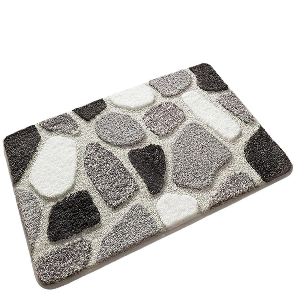 Coral Fleece Preg Baderom Cashmere Fortykningsmatte Bad Sklisikker tepper i servant Badekar Sidegulv Teppe Dusjrom Dørmatte Memory Foam 3D Pad