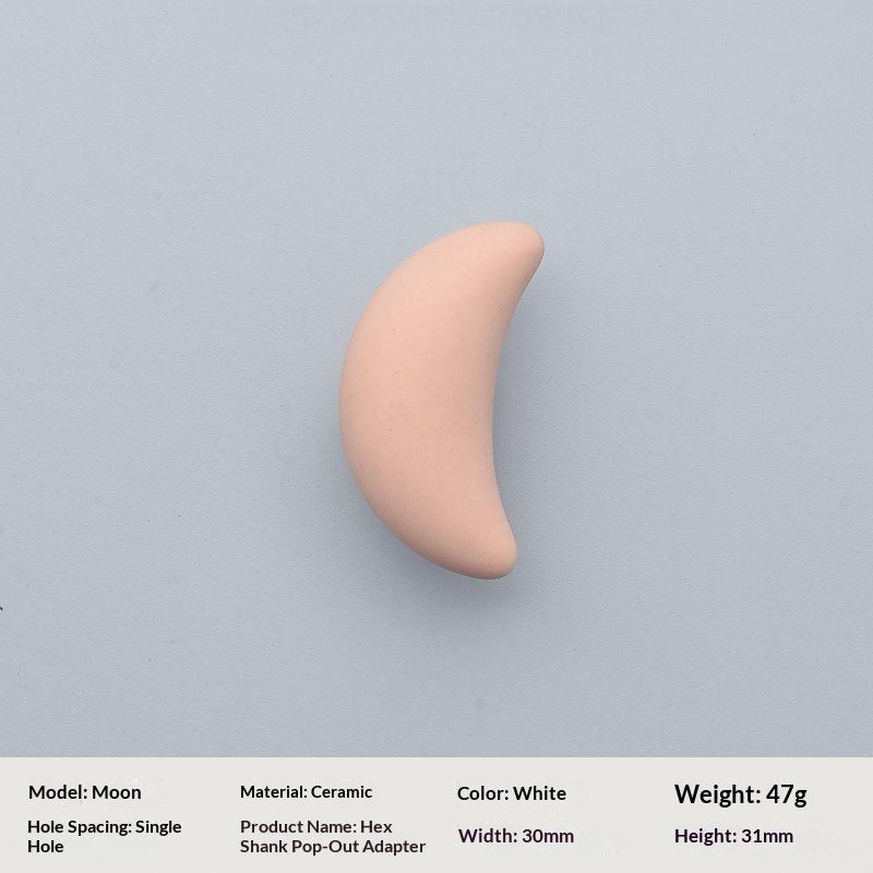 Maniglia per Armadio in Ceramica Carina a Forma di Stella Luna Nuvola Pomello Colorato per Cassetto per Armadio Mobile Decorazione