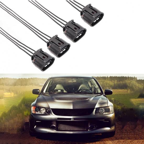 Unusual 4Pcs Ignition Coil Connectors Harness Fit For Mitsubishi Outlander 3.0L Lancer 2.0L 2.4L