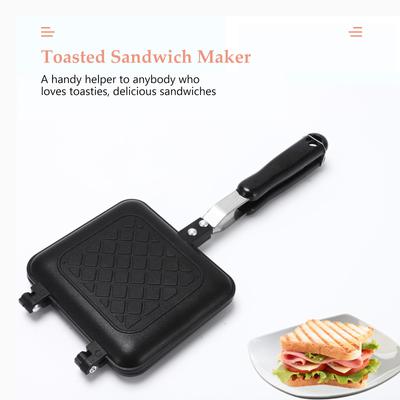 Toast-Sandwich-Maker, Antihaft-Grill-Sandwich-Panini-Maker mit isoliertem Griff, heißes Sandwich