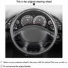 MEWANT Steering Wheel Cover for Chevy Corvette (C5) 1997-2004 Hand-Stitched Leather Car Steering Wrap