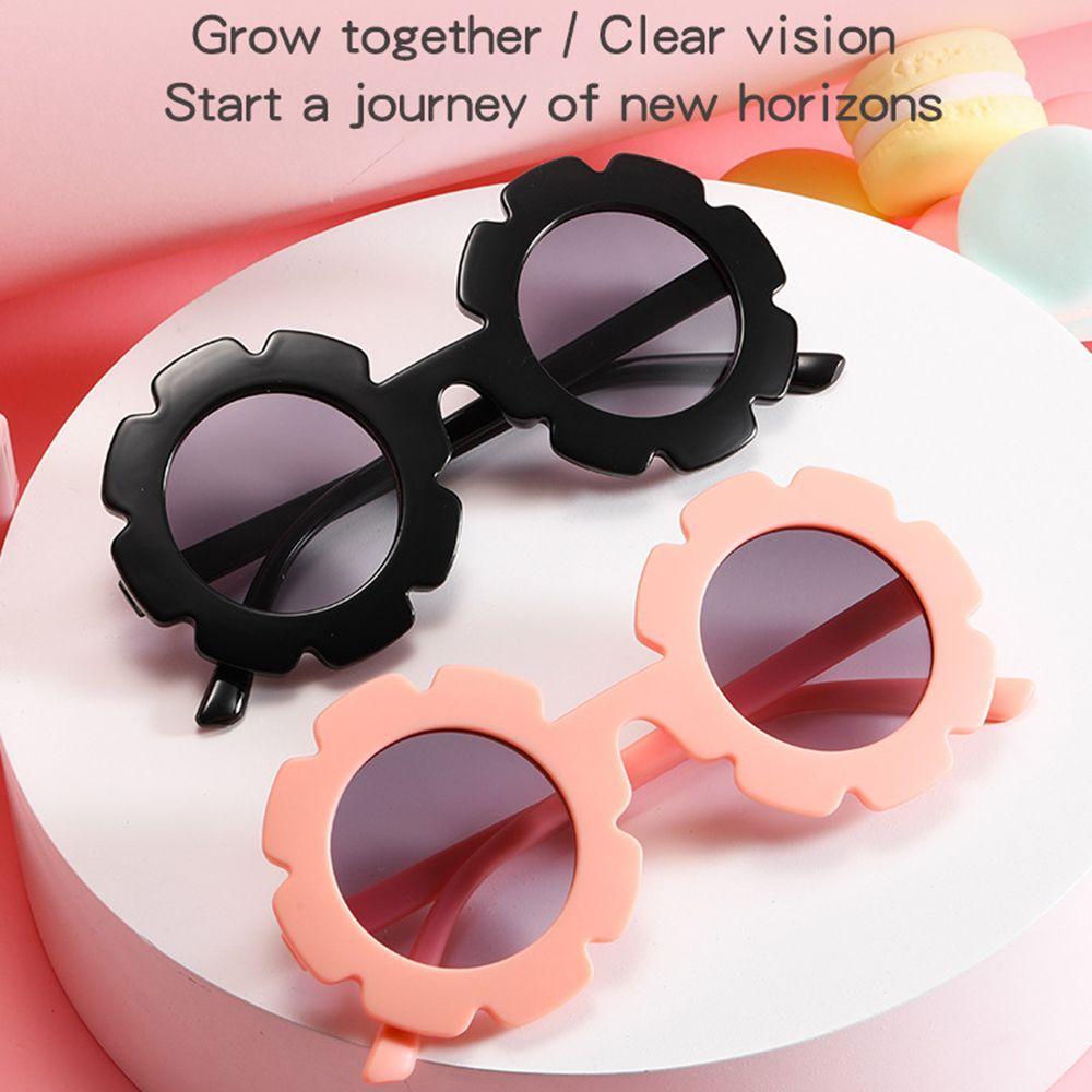 1Pc Cute Boys And Girls Eyewear Outdoor Product Streetwear Children Sunglasses Vintage Sun Glasses Flower Shape